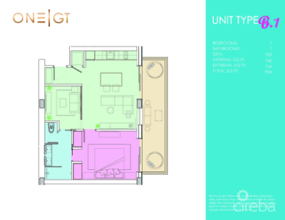 One|Gt Residences - Unit 623