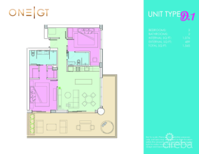 One|Gt Residences - Unit 722