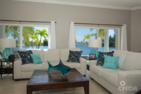 Canal Front Home On Open Water Basin
