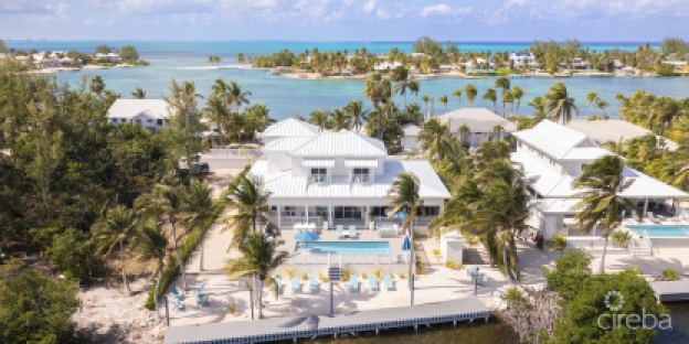 Carib Sun - Exquisite Waterfront Estate W /Guesthouse In Cayman Kai